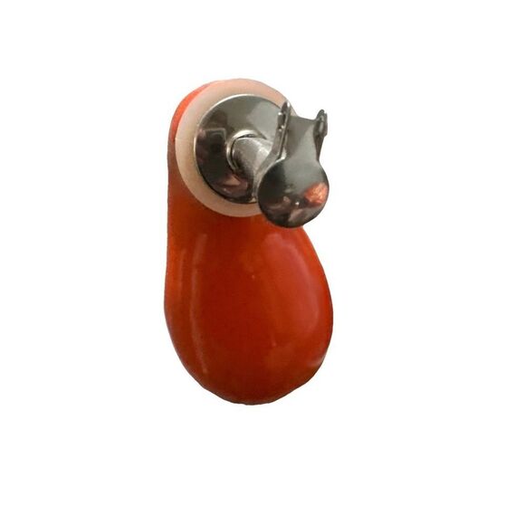 Rachael Ray Glazed Ceramic EVOO Olive Oil Bottle Dispenser with Spout Orange - Picture 5 of 5